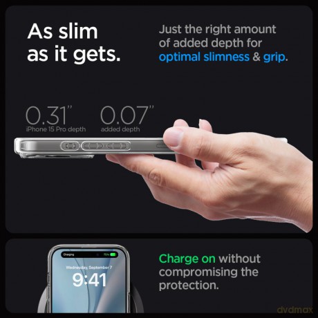 Spigen nakładka Ultra Hybrid Mag Magsafe do iPhone 15 Pro 6,1" Graphite