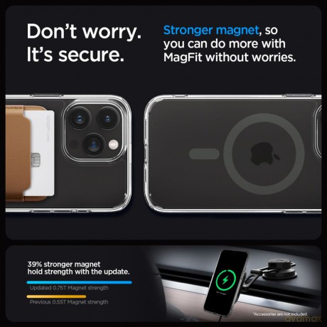 Spigen nakładka Ultra Hybrid Mag Magsafe do iPhone 15 Pro 6,1" Graphite