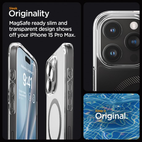 Spigen nakładka Ultra Hybrid Mag Magsafe do iPhone 15 Pro Max 6,7" Carbon Fiber
