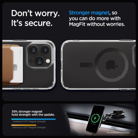 Spigen nakładka Ultra Hybrid Mag Magsafe do iPhone 15 Pro Max 6,7" Carbon Fiber