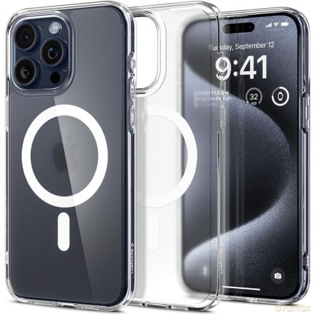 Spigen nakładka Ultra Hybrid Mag Magsafe do iPhone 15 Pro Max 6,7" Frost Clear