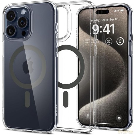 Spigen nakładka Ultra Hybrid Mag Magsafe do iPhone 15 Pro Max 6,7" grafitowa