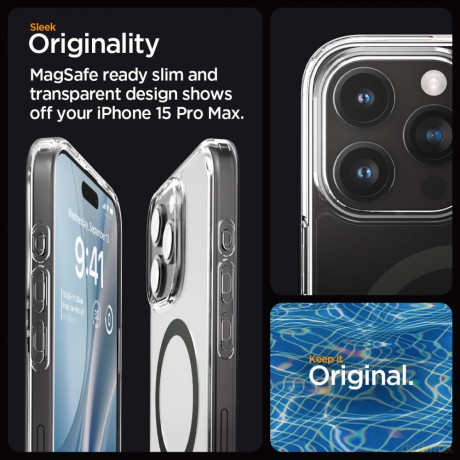 Spigen nakładka Ultra Hybrid Mag Magsafe do iPhone 15 Pro Max 6,7" grafitowa