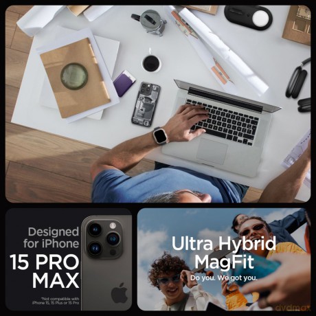 Spigen nakładka Ultra Hybrid Mag Magsafe do iPhone 15 Pro Max 6,7" Zero One