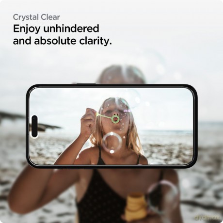 Spigen szkło hartowane ALM GLASS FC 2-PACK do iPhone 15 6,1" czarna