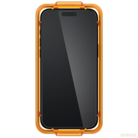 Spigen szkło hartowane ALM GLASS FC 2-PACK do iPhone 15 6,1" czarna