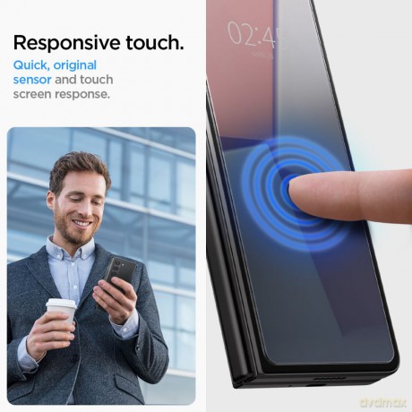 Spigen szkło hartowane Glas.TR "EZ FIT" 2-pack do Samsung Galaxy Z Fold 5 clear