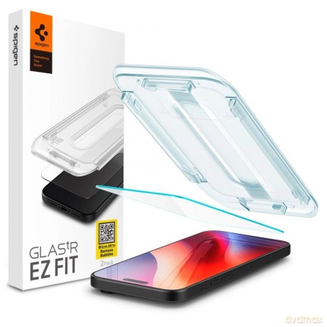 Spigen szkło hartowane GLAS.TR "EZ FIT" do iPhone 15 6,1" Clear