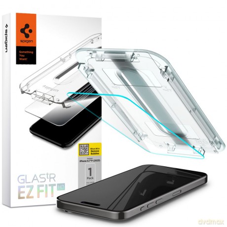 Spigen szkło hartowane GLAS.TR "EZ FIT" do iPhone 15 Pro Max 6,7" Clear