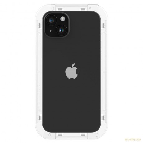 Spigen szkło hartowane GLAS.TR "EZ FIT" FC 2-PACK do iPhone 15 Plus 6,7" czarna