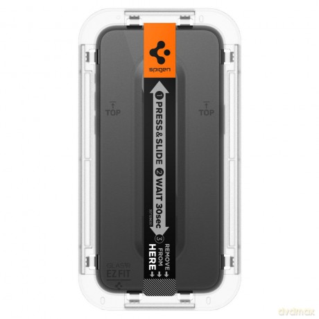 Spigen szkło hartowane GLAS.TR "EZ FIT" FC 2-PACK do iPhone 15 Pro 6,1" czarna