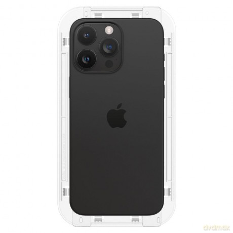 Spigen szkło hartowane GLAS.TR "EZ FIT" FC 2-PACK do iPhone 15 Pro Max 6,7" czarna