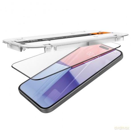 Spigen szkło hartowane GLAS.TR "EZ FIT" FC do iPhone 15 6,1" czarna