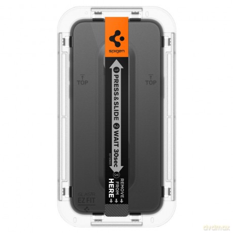 Spigen szkło hartowane GLAS.TR "EZ FIT" FC do iPhone 15 Plus 6,7" czarna
