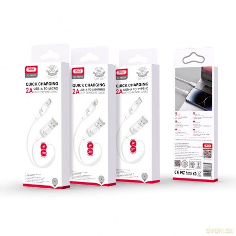 XO kabel NB238 USB - Lightning 3,0 m 2A biały