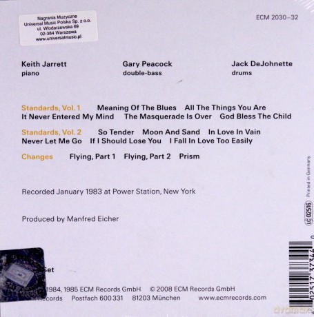 Jarrett,Peacock,Dejohnette: Setting Standards [3CD]