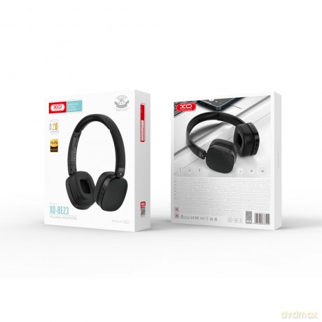 XO Słuchawki Bluetooth BE23 czarne nauszne