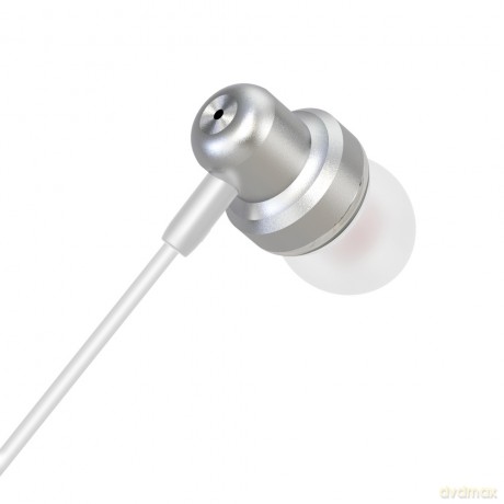 XO Słuchawki przewodowe EP38 jack 3,5mm dokanałowe srebrne