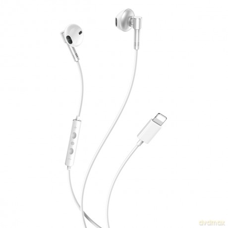 XO słuchawki przewodowe EP61 Lightning Bluetooth douszne srebrne