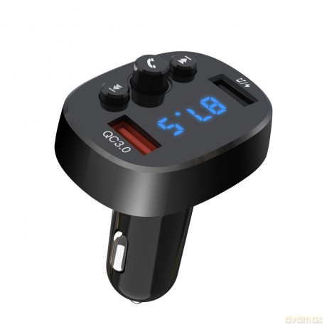 XO transmiter FM BCC03 Bluetooth MP3 ładowarka samochodowa 18W czarna