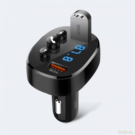 XO transmiter FM BCC03 Bluetooth MP3 ładowarka samochodowa 18W czarna