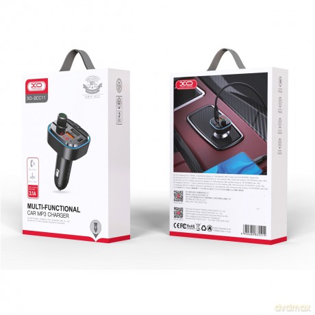 XO transmiter FM BCC11 Bluetooth MP3 ładowarka samochodowa 3,1A czarna