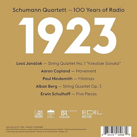 Schumann Quartett: 1923-2023 100 Years Of Radio [CD]