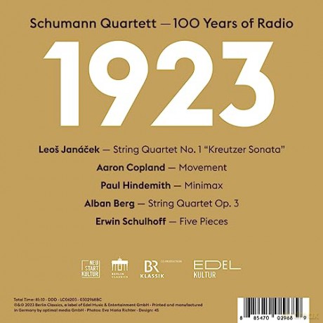 Schumann Quartett: 1923-2023 100 Years Of Radio [CD]