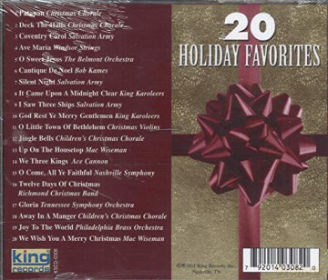 20 Holiday Favorites [CD]