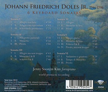 Kim,Jenny Soonjin: 6 Keyboard Sonatas [CD]
