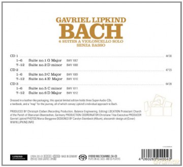 Gavriel Lipkind: 6 Suiten Für Violoncello Solo (Sacd) [3CD]