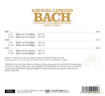 Gavriel Lipkind: 6 Suiten Für Violoncello Solo (Sacd) [3CD]
