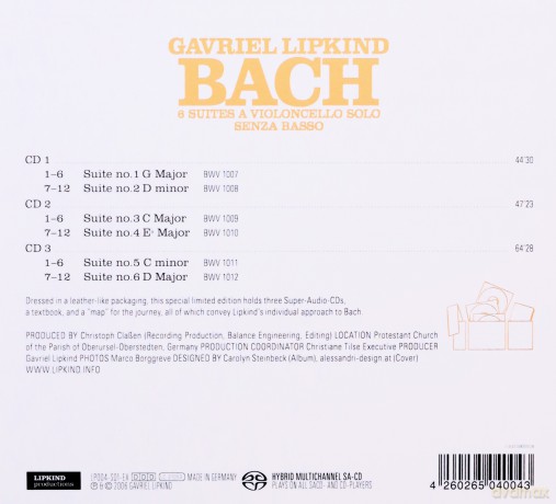 Gavriel Lipkind: 6 Suiten Für Violoncello Solo (Sacd) [3CD]