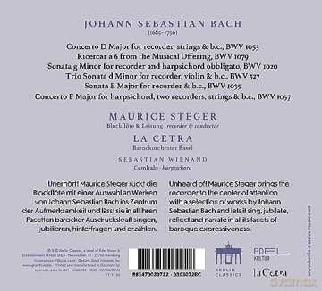 Maurice Steger: A Tribute To Bach [CD]
