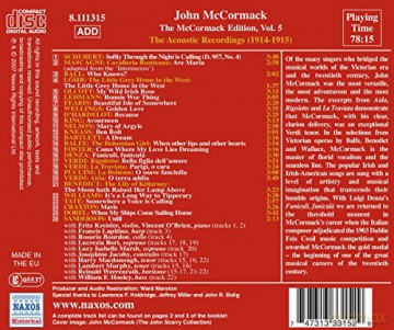 Mccormack,John: Acoustic Recordings 1914-15 [CD]