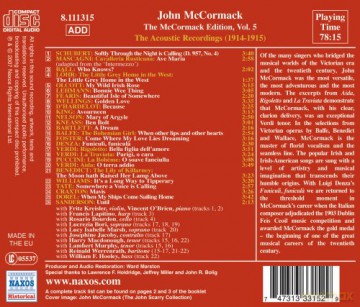 Mccormack,John: Acoustic Recordings 1914-15 [CD]