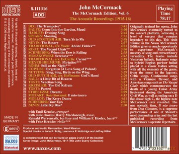 Mccormack,John: Acoustic Recordings 1915-16 [CD]