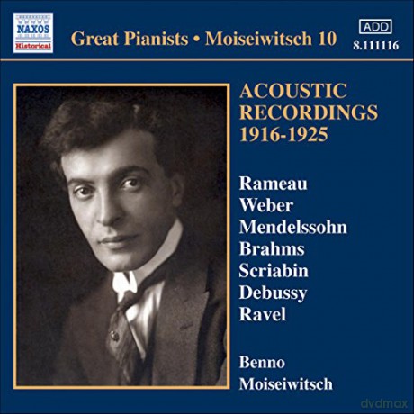 Moiseiwitsch,Benno: Acoustic Recordings 1916-1925 [CD]