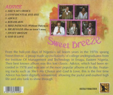 Sweet Breeze: Advice [CD]
