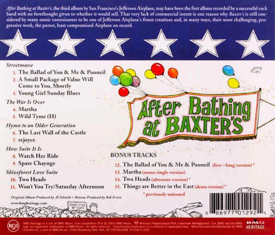 Jefferson Airplane: After Bathing At Baxters [CD]