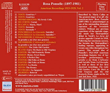Ponselle,Rosa: American Recordings Vol2 [CD]
