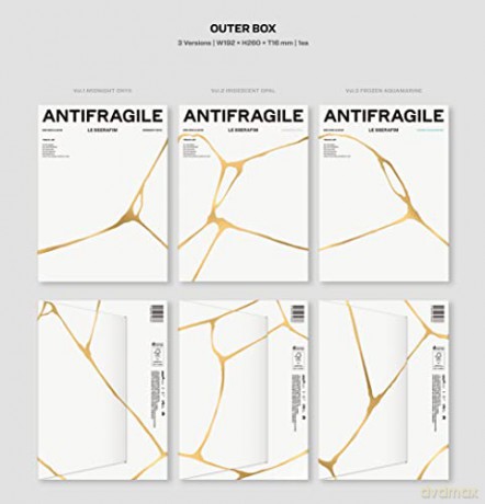 Le Sserafim: Antifragile - Random Cover - Incl. 112pg Booklet, Photo Card, Postcard, Sticker, 3 Antifragile Stickers + Poster [CD]