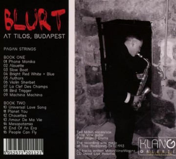 Blurt: At Tilos, Budapest [CD]