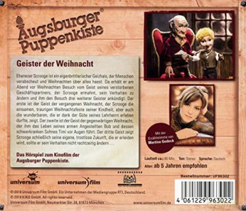 Augsburger Puppenkiste: Augsburger Puppenkiste-Geister Der Weihnacht [CD]