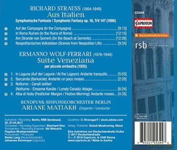 Matiakh,Ariane: Aus Italien Op.16/Suite Veneziana [CD]
