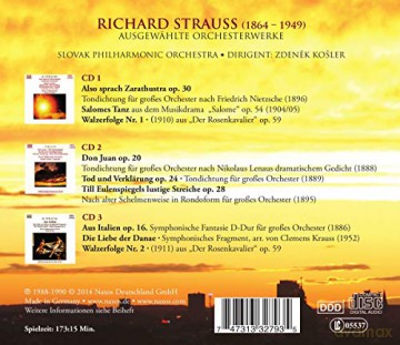Slowakisches Philharmonieorchester: Ausgewählte Orchesterwerke [3CD]