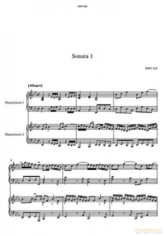 Bach: Sonata No. 1 In E Flat Major, Bwv 525 [CD]