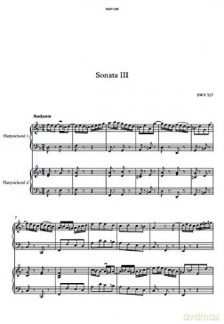 Bach: Sonata No. 3 In D Minor, Bwv 527 [CD]
