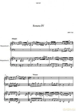 Bach: Sonata No. 4 In E Minor, Bwv 528 [CD]