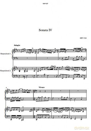 Bach: Sonata No. 4 In E Minor, Bwv 528 [CD]